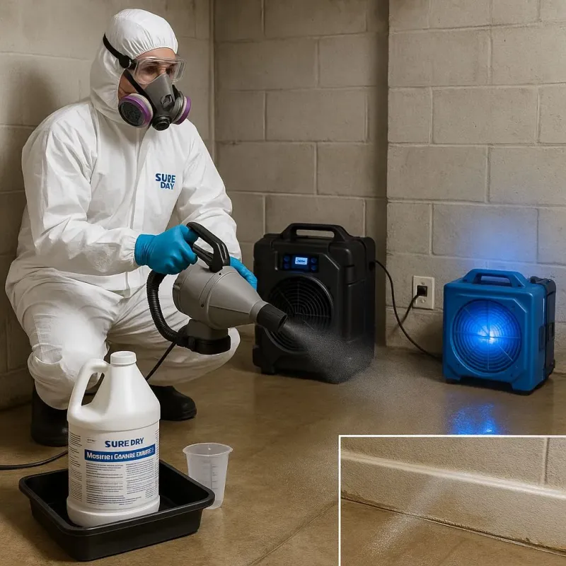 Sanitization and Odor Removal process in Evendale, OH